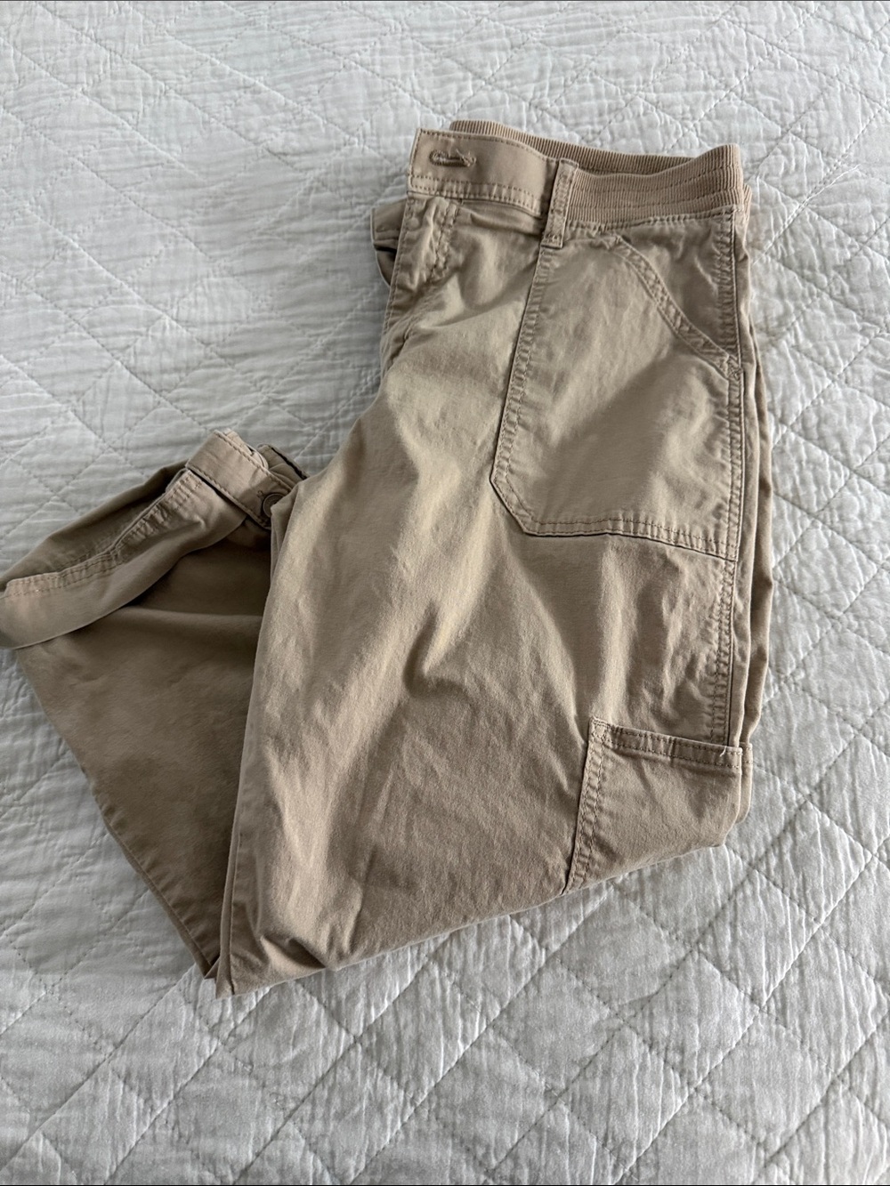 Misses Casual Utility Pants - Tan
